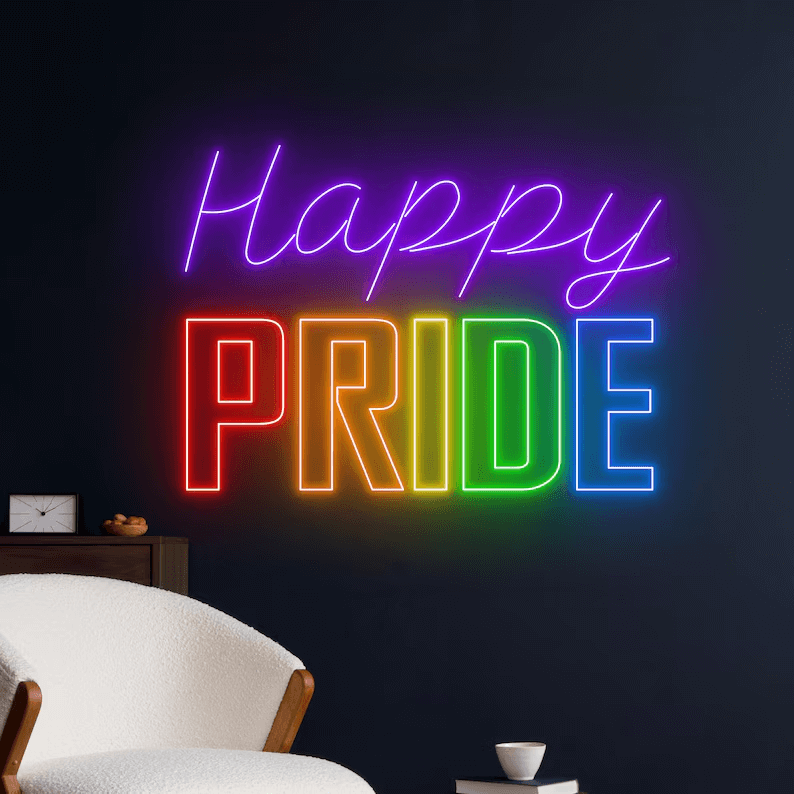 Happy Pride LGBT Neon Sign Custom Neon Sign