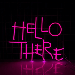 Hello There Neon Sign Wall Decor Art Sign