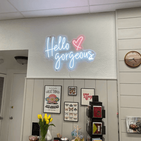 Hello Gorgeous Neon Sign Shop Home Decor Sign