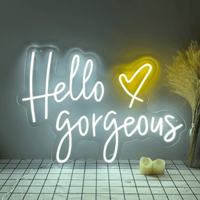 Hello Gorgeous Neon Sign Shop Home Decor Sign