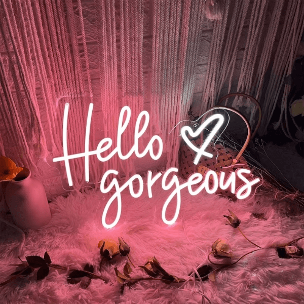 Hello Gorgeous Neon Sign Shop Home Decor Sign