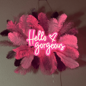 Hello Gorgeous Neon Sign Shop Home Decor Sign