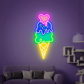 Ice Cream Neon Sign Restaurant Wall Decor Neon Sign