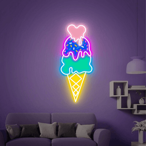 Ice Cream Neon Sign Restaurant Wall Decor Neon Sign