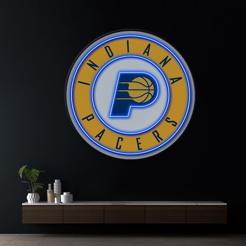 Indiana Pacers NBA Led Neon Sign Man Cave Decor