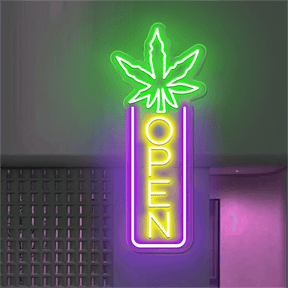 Indoor Vertical Open Sign Design Open Neon Sign