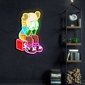 Kaws Anime Neon Sign Wall Art Decor Sign Game Room Sign