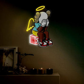 Kaws Neon Sign Bear LED Neon Sign for Wall Decor