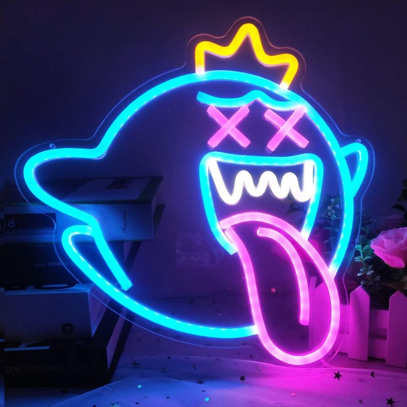 King Boo Neon Sign Ghost Led Neon Light Sign