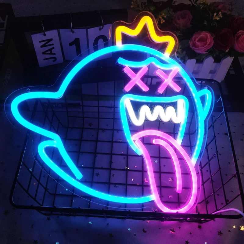 King Boo Neon Sign Ghost Led Neon Light Sign