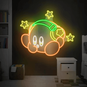 Kirby Neon Sign Anime Neon Sign Gaming Room Decor Sign