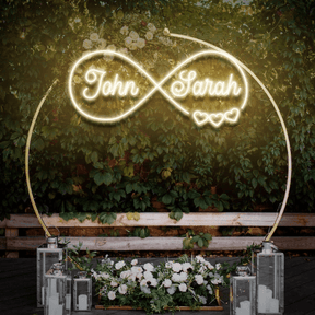 Last Name Neon Sign for Wedding Decor Personalized Name Sign