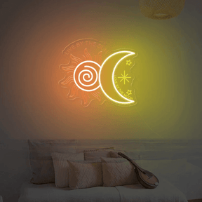 Live Sun Love Moon Neon Sign Kids Bedroom Neon Wall Art