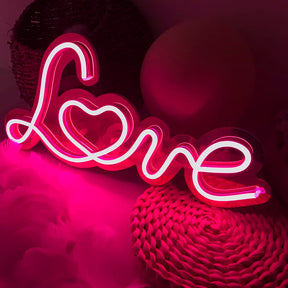 Love Neon Sign Mirror Neon Sign