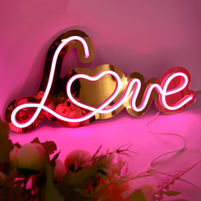 Love Neon Sign Mirror Neon Sign