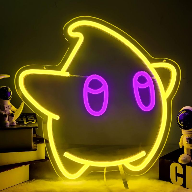 Luma Star Led Neon Sign Gaming Room Decor Sign