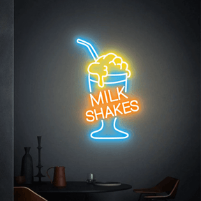 Milkshake Neon Sign Coffee Shop Neon Sign