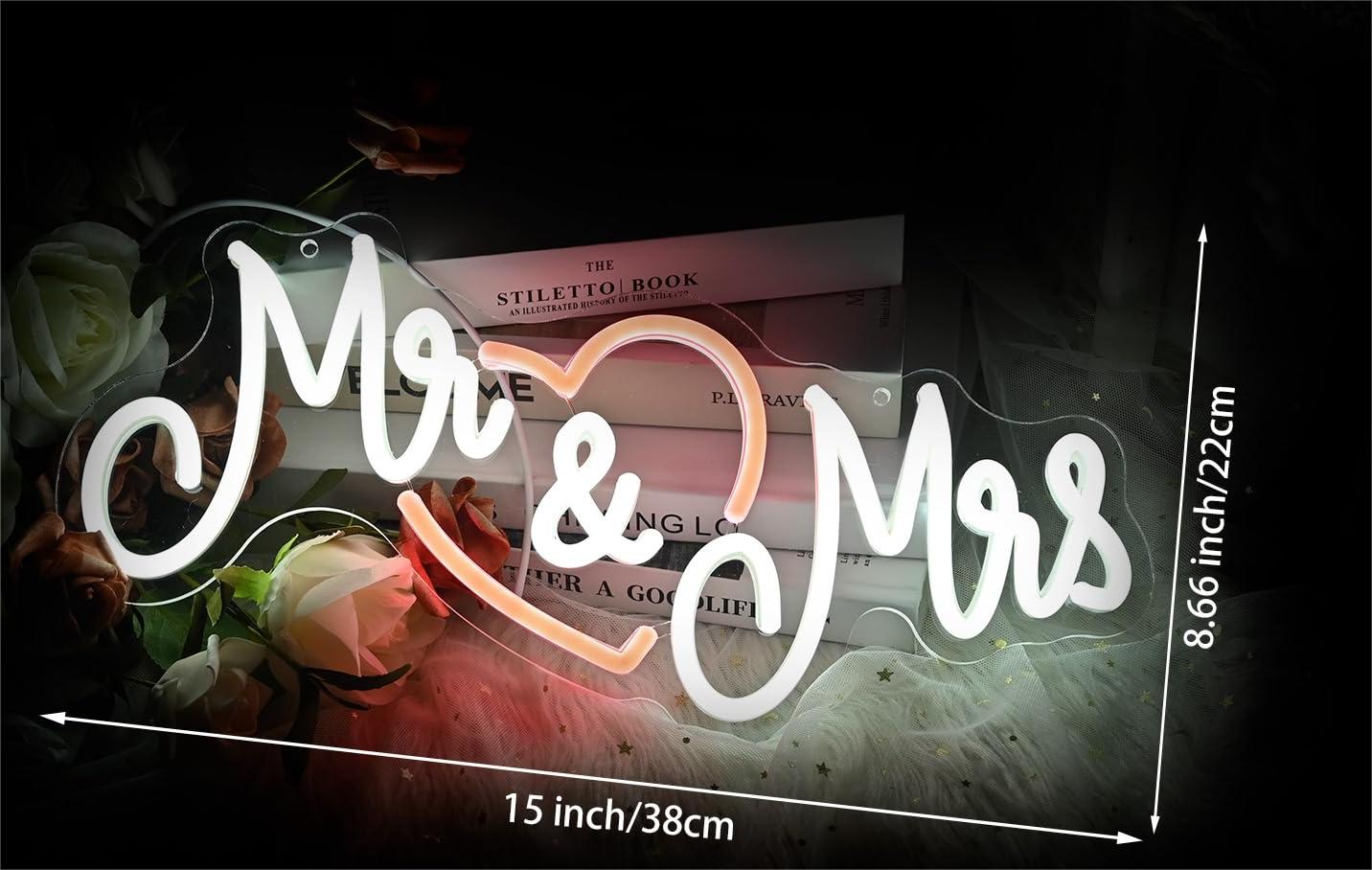 Mr&Mrs Love Neon Sign