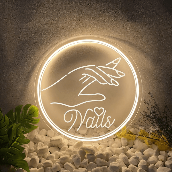 Nails Salon LED Sign Acrylic Led Neon Sign