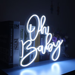 Neonchics Oh Baby Neon Sign for Party Decoration