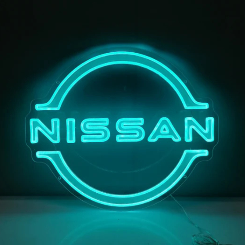 Nissan Car Logo Led Neon Sign Man Cave Decor Sign