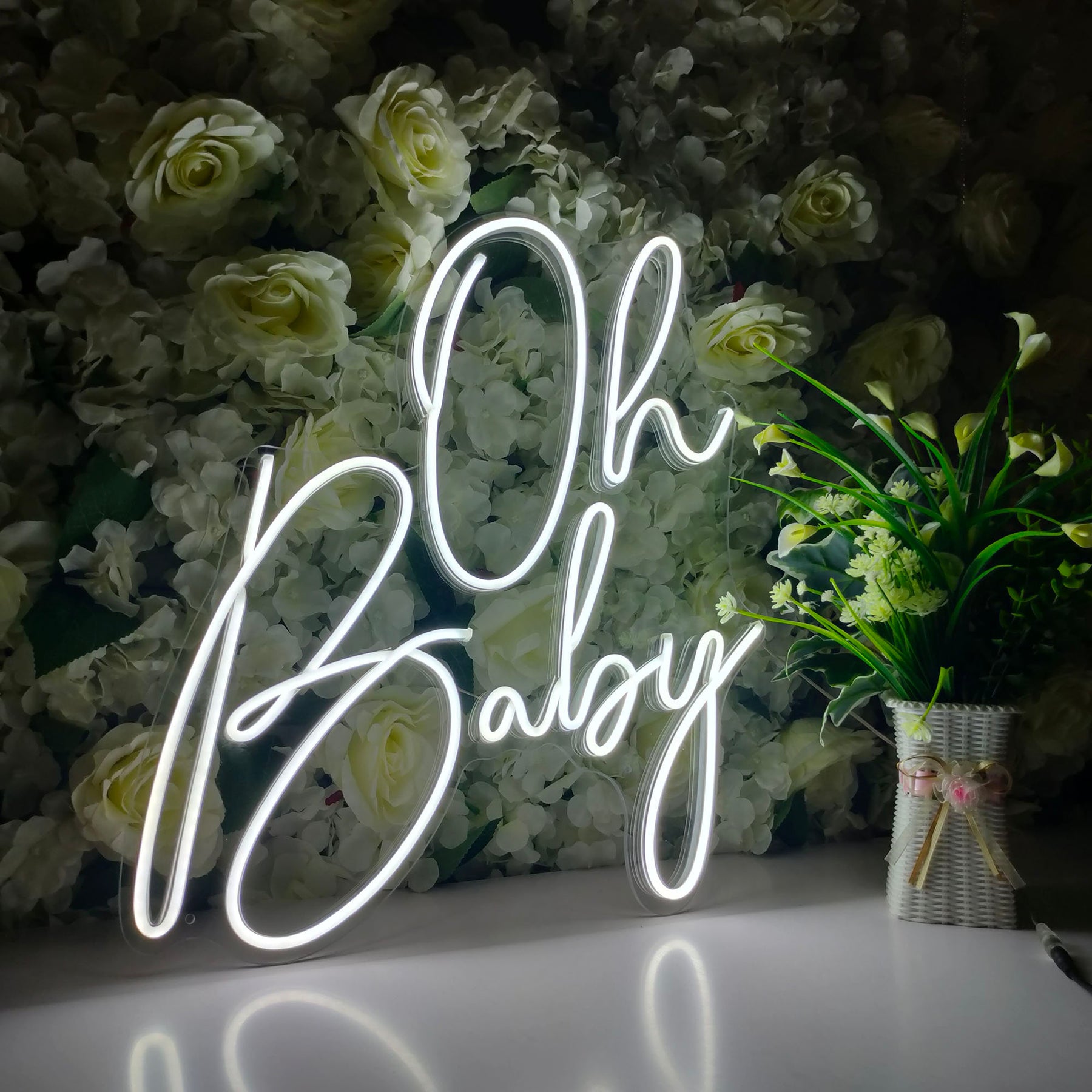 Neonchics Oh Baby Neon Sign for Party Decor