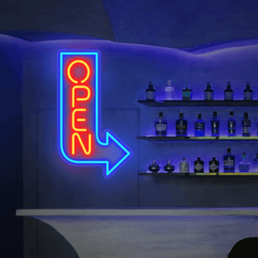 Open Arrow Neon Sign Led Business Open Sign