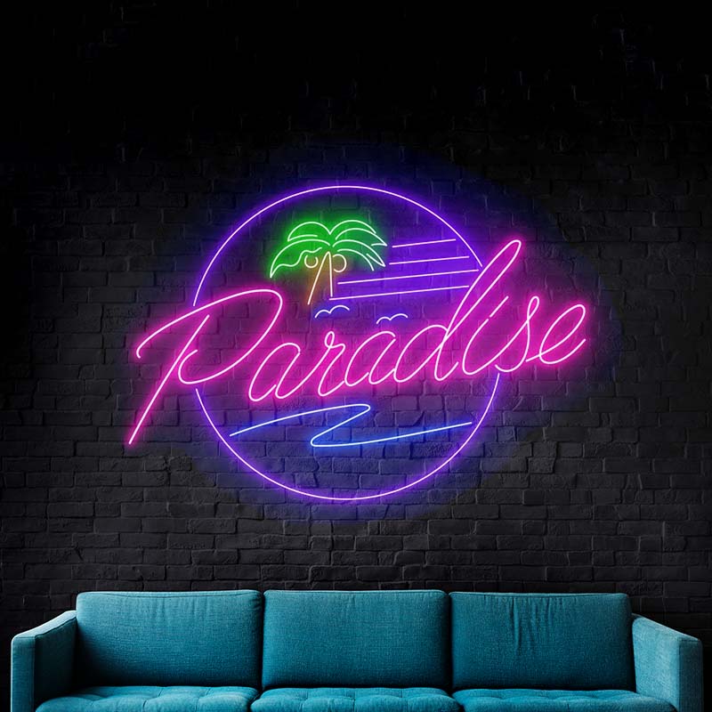 Paradise Palm Tree Neon Sign Custom Led Neon Sign