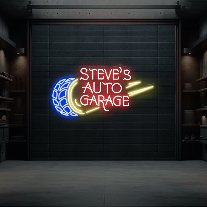 Personalized Garage Name Neon Sign Led Garage Neon Sign