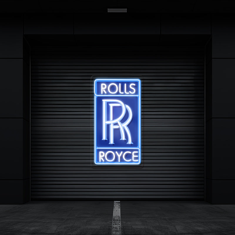 ROLLS Car Logo Led Neon Sign Garage Room Decor Led Neon Sign