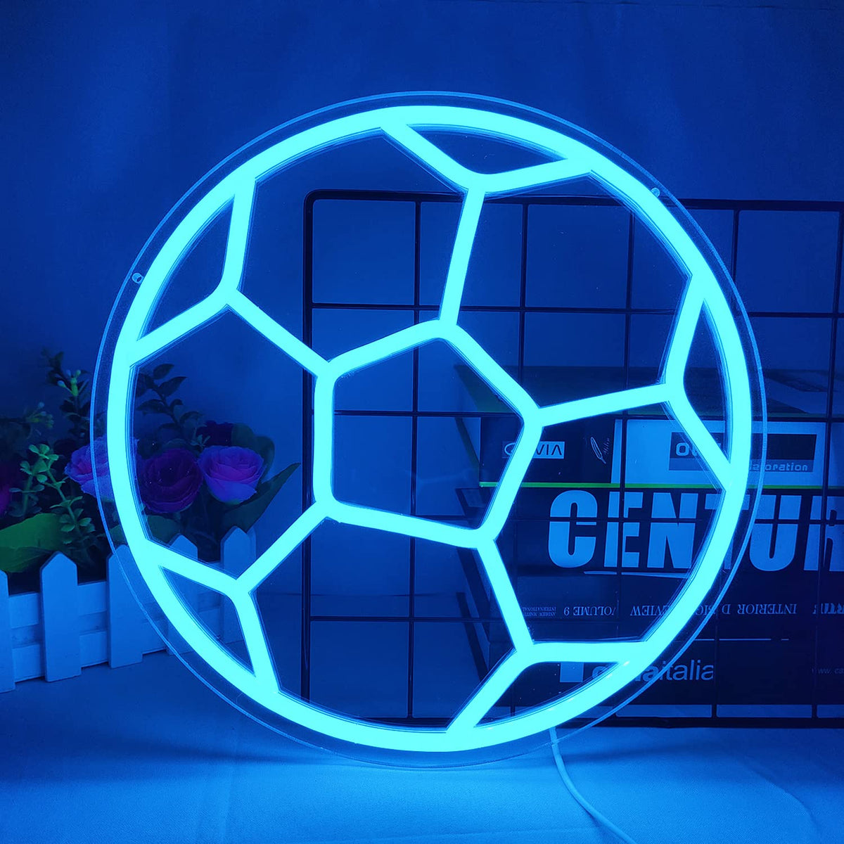 Soccer Neon Sign for Home Decor