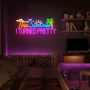 The Summer I Turned  Pretty Led Neon Sign Neon Room Decor Sign