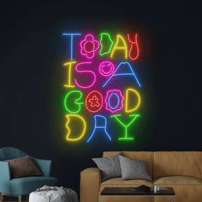 Today Will Be A Good Day Neon Sign Quote Led Neon Sign