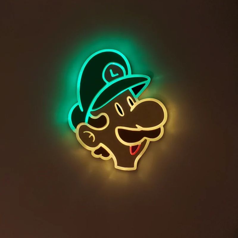 Luigi Sign Led Neon Sign Kids Neon Gift