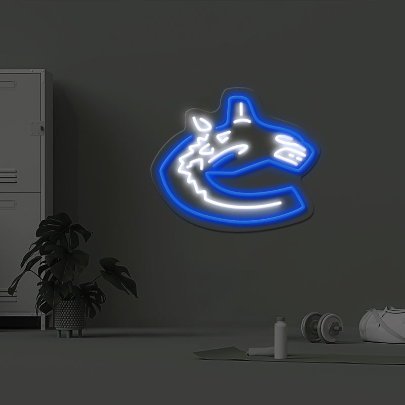 Vancouver Canucks Led Neon Sign Beer Bar Man Cave Wall Decor Sign