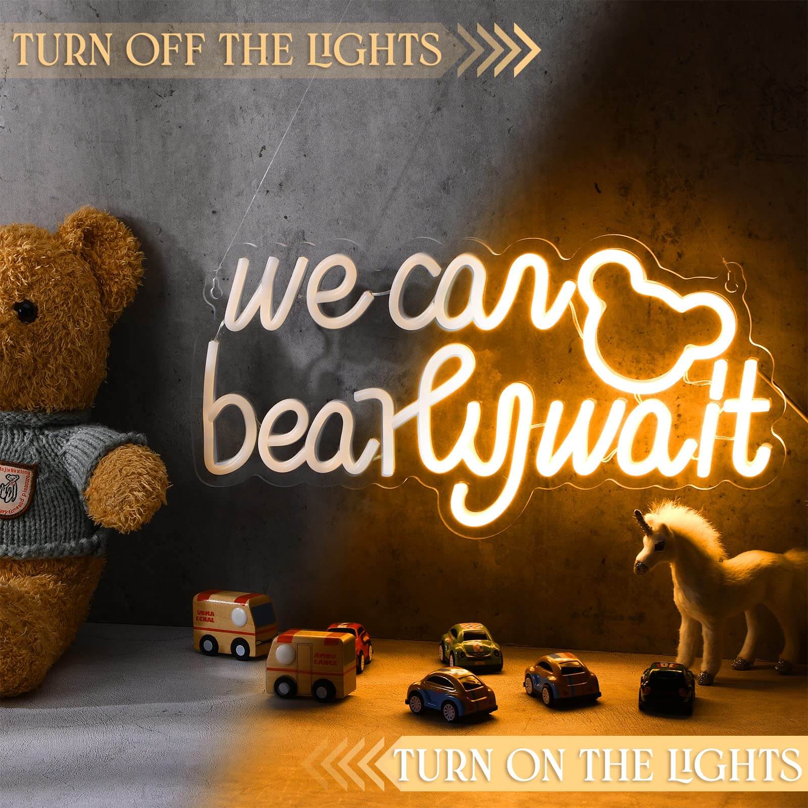 We Can Bearly Wait Neon Sign