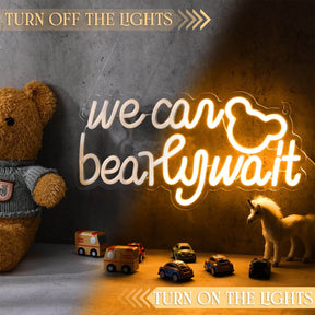 We Can Bearly Wait Neon Sign