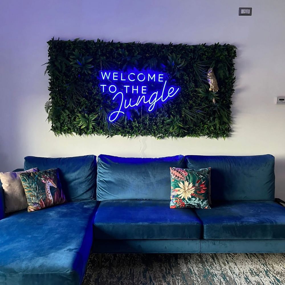 Welcome to the Jungle Neon Sign for Home Decor  Party Decoration