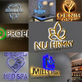 Custom Backlit Sign for Business Office Custom Logo Sign