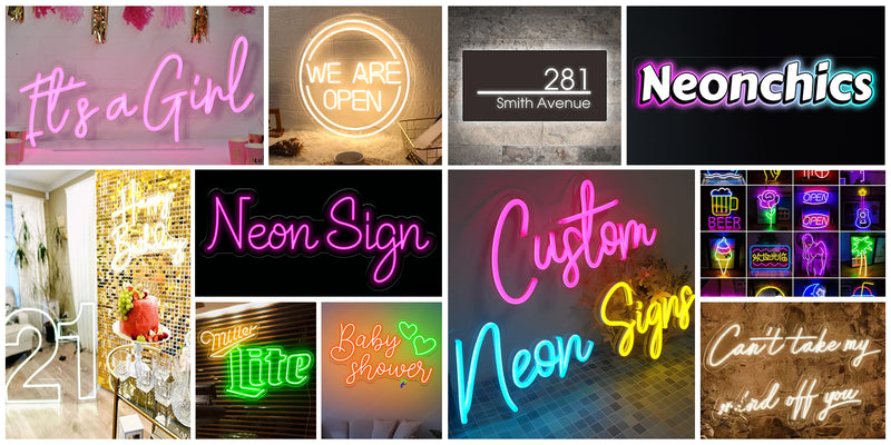 Custom Neon Signs Online | LED Neon Signs | NeonChics