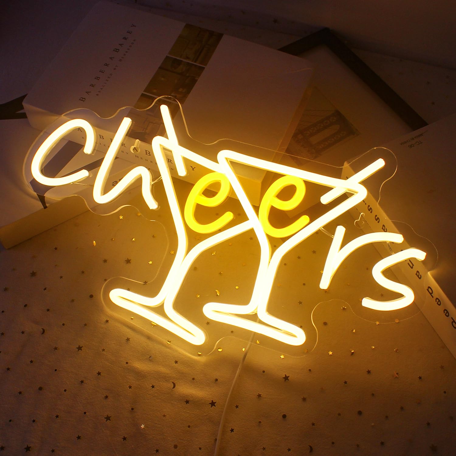 Cheers Neon Sign for Pub Party Club Bar Decor