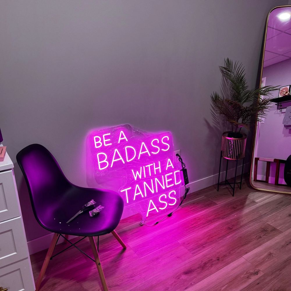 Be A BADASS With A GOOD ASS Neon Sign Office Home Decor