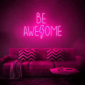 Be Awesome LED Neon Sign Wall Decor Sign