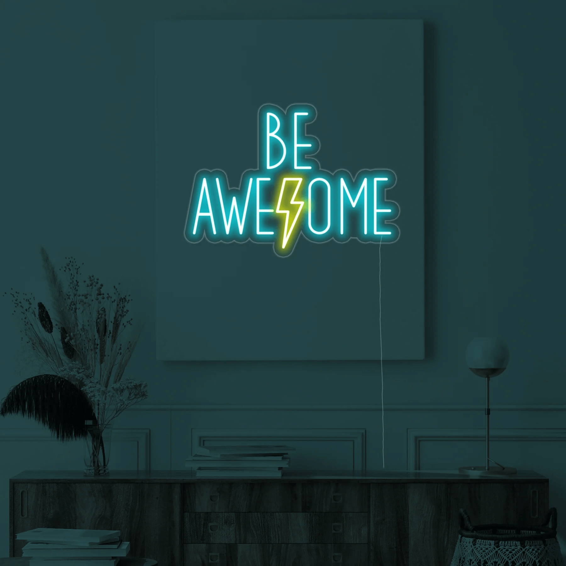 Be Awesome LED Neon Sign Wall Decor Sign