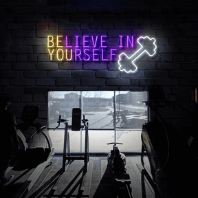 Believe in Yourself Neon Sign Fitness Led Sign