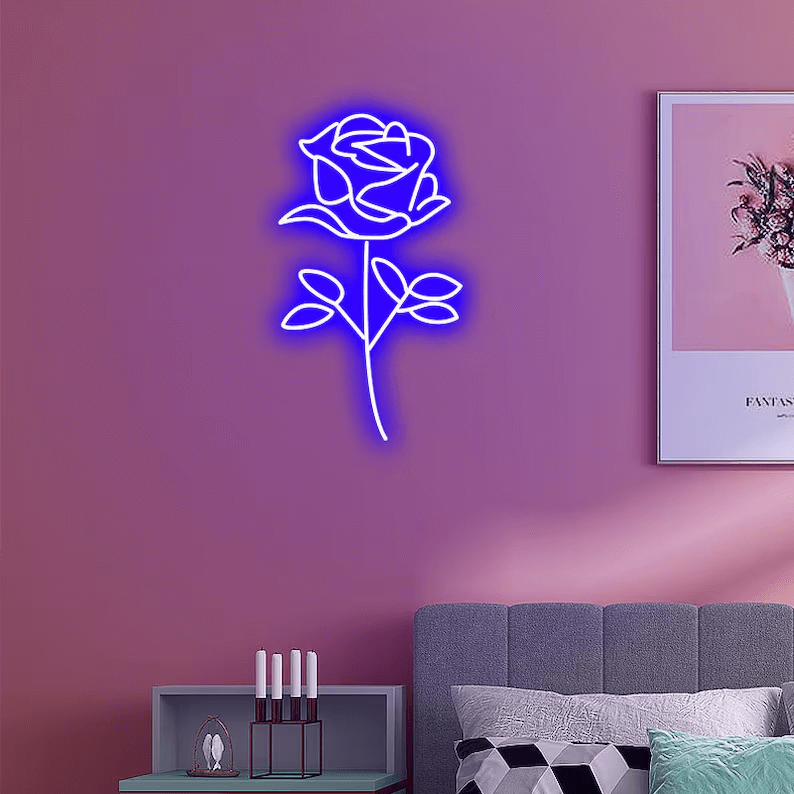 Rose Flower Led Neon Sign