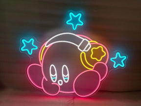 Kirby Neon Sign Anime Neon Sign Gaming Room Decor Sign