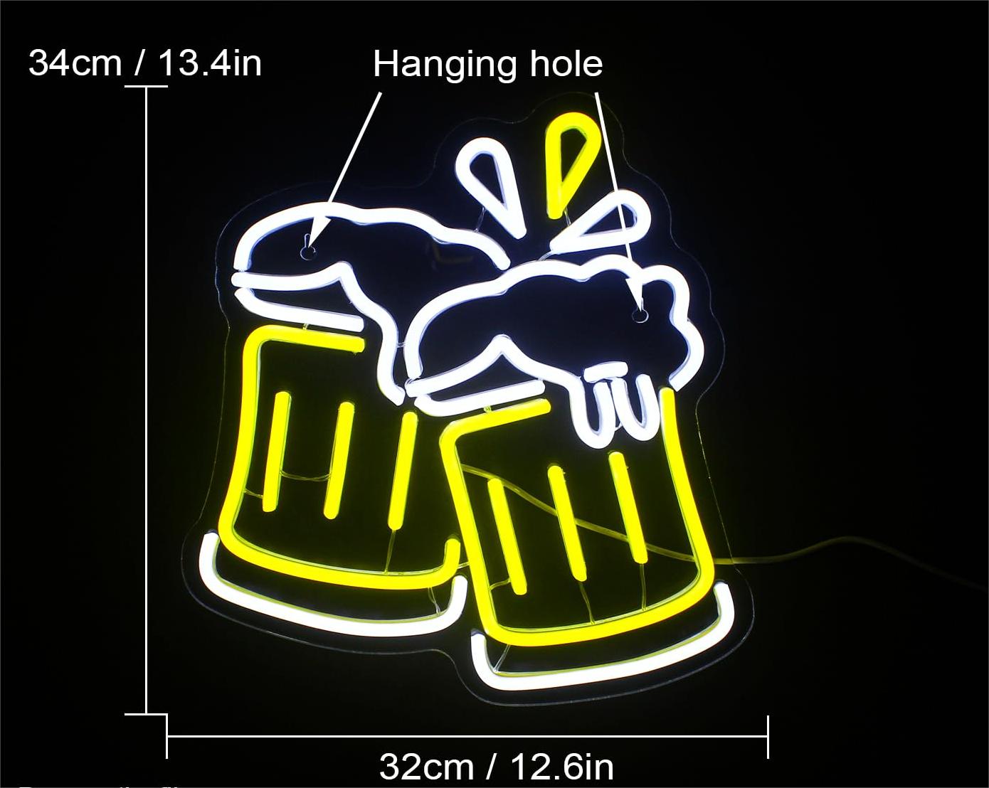 Beer Cheers Neon Sign