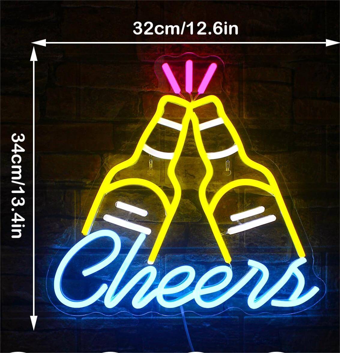 LED Beer Neon Sign Led Light up for Wall  Art