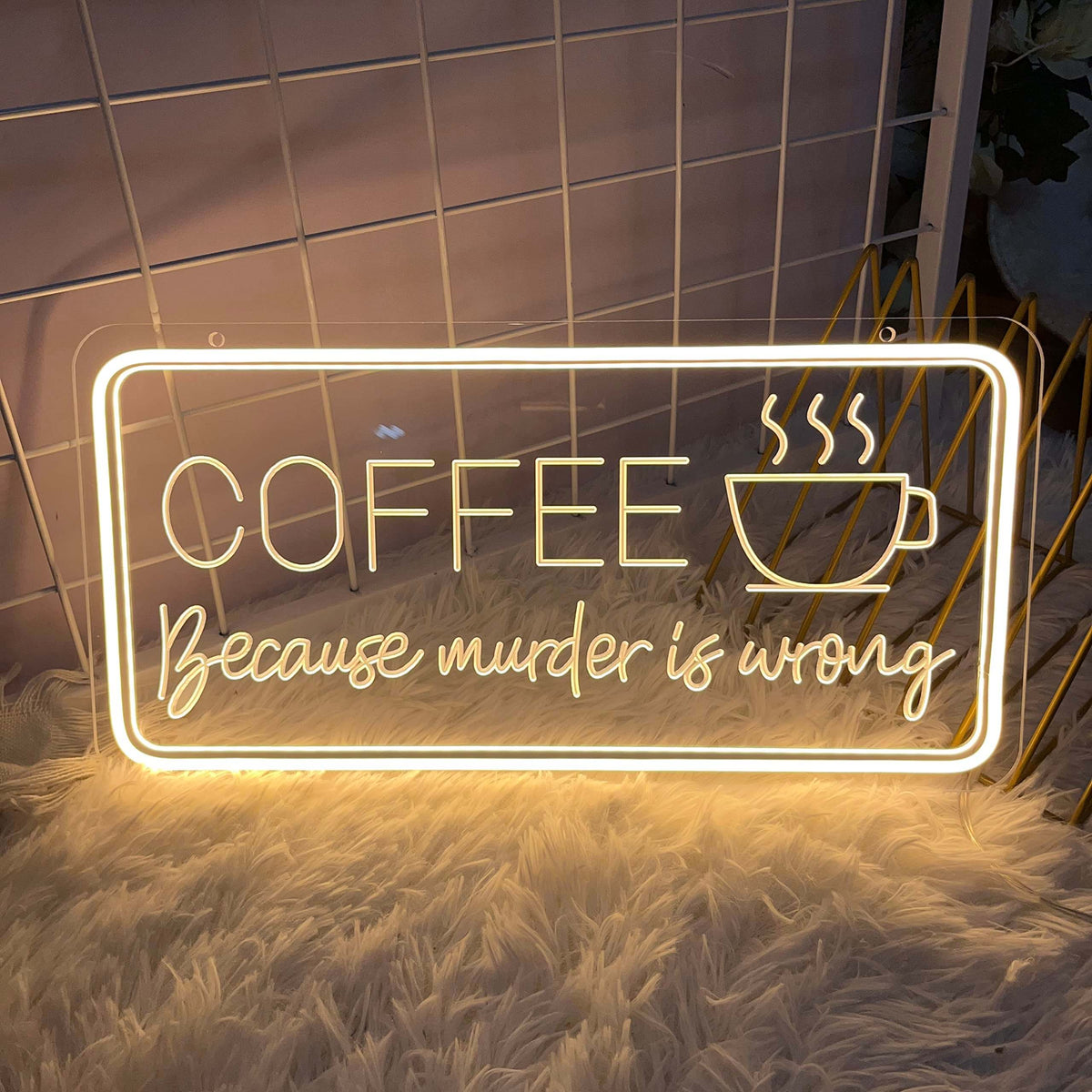 Coffee Bar Hanging Wall Art Neon Sign